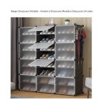 Range - chaussures portable - armoire � chaussures meuble � chaussures 24 cubes