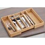 Range - couvert - esmeyer - simon - bambou - extensible 285 � 350 mm - 5 � 7 compartiments