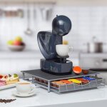 Distributeur de capsules caf - dolce gusto - stockage et organisation - 36 dosettes - noir