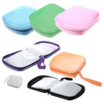 Rangement classeur pochette etui boite sac sacoche plastique 40 cd dvd purple noir - 1770