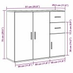 Rangement de cuisine - buffet vieux bois 91x295x75 cm bois ding�nierie - buffet vaisselier rangement@340187 ...