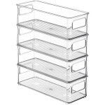 Rangement frigo empilable en plastiquepanier de rangement en plastiquebacs de rangement pour placard ...