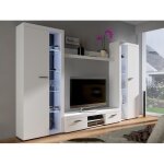 Rangement de salon - rangement de salon tucson 107 80869 - mobilier1. fr - blanc - white - stratifi� ...