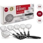 Ranji - lot de 6 passoires pour fondue ? acier inoxydable ? facile d?entretien ? parfait pour les soir�es ...