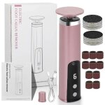 R�pe �lectrique pour les pieds outil de p�dicure r�glable � 6 niveaux avec meule et t�te de meulage (soins ...