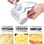 R�pe � fromage - moulin - rotative - 3 lames en acier inoxydable - plastique - lavable au lave - vaisselle ...
