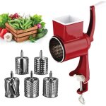 Rpe  fromage rotative rpe  lgumes mandoline de cuisine professionnelle avec 5 lames de tambour remplaabl ...