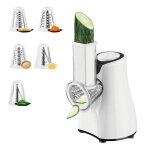R�pe � l�gumes �lectrique 800 w large rainure facile � nettoyer robot culinaire pour la cuisine - acier ...