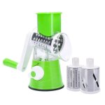 R�pe � l�gumes - manuelle - inox - 2 tambours rotatifs - multifonctionnelle