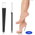 R�pe � pied - �liminateur de callosit�s - acier inoxydable - noir - 2 pi�ces