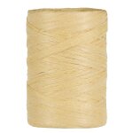 Raphia biodgradable 5 - 8mmx100m paille beige ivoire crme cru naturel taupe