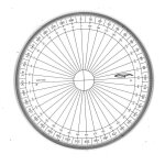 Rapporteur cercle entier 400 grades Ø 10 cm Rapporteur cercle entier 400 grades Ø 10 cm