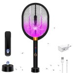 Raquette anti - moustiques lectrique kenlumo - rechargeable par usb - noir