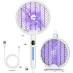 Raquette anti - moustiques �lectrique pliable usb rechargeable pour se d�barrasser des moustiques mouches ...