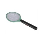 Raquette lectrique anti - mouches et insectes - modle vert nature hobbytech