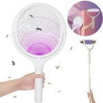 Raquette �lectrique insectes anti - moustiques � 3500v 2 en 1 1200mah usb rechargeable tapette � mouches ...