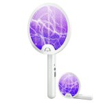 Raquette electrique insecte raquette anti moustique pliable 3000v 1200mah tapette �lectrique puissante ...