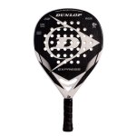 Raquette de padel - dunlop - express - fibre de carbone - mousse eva haute densit� - noir