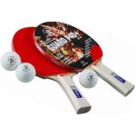 Raquettes de ping - pong - devessport - b2 star - 2 raquettes - 3 balles en abs - mixte