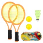 Raquette de tennis et badminton - portable sports - 2 en 1 - 2 raquettes - 2 balles - 2 volants