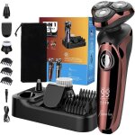 Rasoir �lectrique 5 en 1 pour homme avec t�tes de rasage flexibles � 360 � - rasoir �lectrique avec tondeuse ...