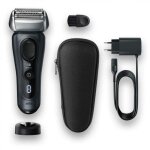 Rasoir lectrique - braun - 371731 - tte lavable - fonctionnement sans fil - noir