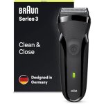 Rasoir lectrique - braun - srie 3 - rechargeable - noir - tondeuse  barbe de prcision