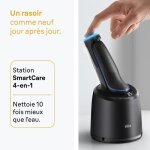 Rasoir électrique braun series 5 - noir et bleu - autonomie 50 minutes - charge rapide 5 minutes Rasoir électrique braun series 5 - noir et bleu - autonomie 50 minutes - charge rapide 5 minutes