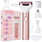 Rasoir �lectrique femme 4 en 1 rasoir indolore rechargeable tondeuse indolore rasoir femme sans fil �pilateur ...