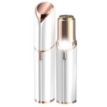 Rasoir �lectrique femme avec led - pour visage bras menton - blanc - pile incluse