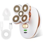 Rasoir �lectrique pour femme - suteo - rechargeable - t�te amovible - imperm�able ipx7 - sans fil - 5 ...