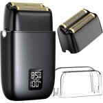 Rasoir �lectrique � grille 3 vitesses pour homme double lame flottante �tanche ipx7 utilisable sur peau ...