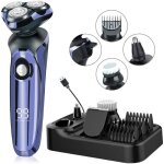 Rasoir Électrique homme 4d flottante rasoirs à têtes rotatives sans fil ipx7 Étanche ecran lcd charge ... Rasoir Électrique homme 4d flottante rasoirs à têtes rotatives sans fil ipx7 Étanche ecran lcd charge ...
