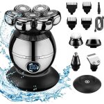 Rasoir electriques hommes 7d 5 en 1 rasoir � t�te chauve rasoir cheveux rasoirs � t�tes rotatives professionne ...