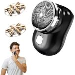 Rasoir electriques hommes mini rasoir electrique portable rechargeable tondeuse barbe homme mini rasoir ...
