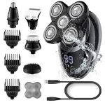 Rasoir electrique homme marque tondeuse  barbe cheveux coupe - nez massage brosse de nettoyage du visage ...