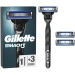 Rasoir gillette mach3 - 1 manche 3 recharges de lames Rasoir gillette mach3 - 1 manche 3 recharges de lames