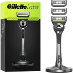 Rasoir homme exfoliant labs avec manches + 3 recharges + socle gillette