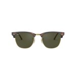 Lunette de soleil - ray - ban - clubmaster metallic - marron - verres bruns - mixte