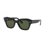Lunettes de soleil - ray - ban - rb2186 state street black - noir - verres gris - protection catgorie ...