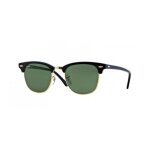 Ray - ban rb3016 clubmaster ebony - arista / crystal green (w0365) lunettes de soleil