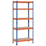 Rayonnage charges lourdes vol 80x40x182cm orange