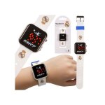 Real madrid montre num�rique blanche pour gar�on montre led de poignet pour joueur avec date et heure ...