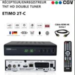 Dcodeur tnt hd - cgv - etimo 2t - c - double tuner - enregistrement simultan - compatible mpeg - 4
