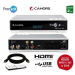 Rcepteur satellite hd - cahors - veox - compatible fransat hd - cordon hdmi 2m - design lgant