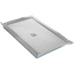 Receveur � carreler - flatboard - 90 x 120 cm - 4 pentes - natte �tanche - siphon ultra plat
