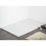 Receveur de douche 90 x 150 cm extra plat piatto en solicast surface ardoise blanc