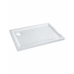 Allia receveur bastia c�ramique 90x70 extra - plat � poser avec traitement du fond de cuves pour bonde ...