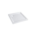 Receveur de douche - allia - bastia xp - extra plat - 700 x 700 mm - c�ramique blanc