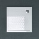 Receveur de douche bac à douche sogood lucia01 acrylique anti - glisse blanc plat carre 100x100x4cm pour ... Receveur de douche bac à douche sogood lucia01 acrylique anti - glisse blanc plat carre 100x100x4cm pour ...